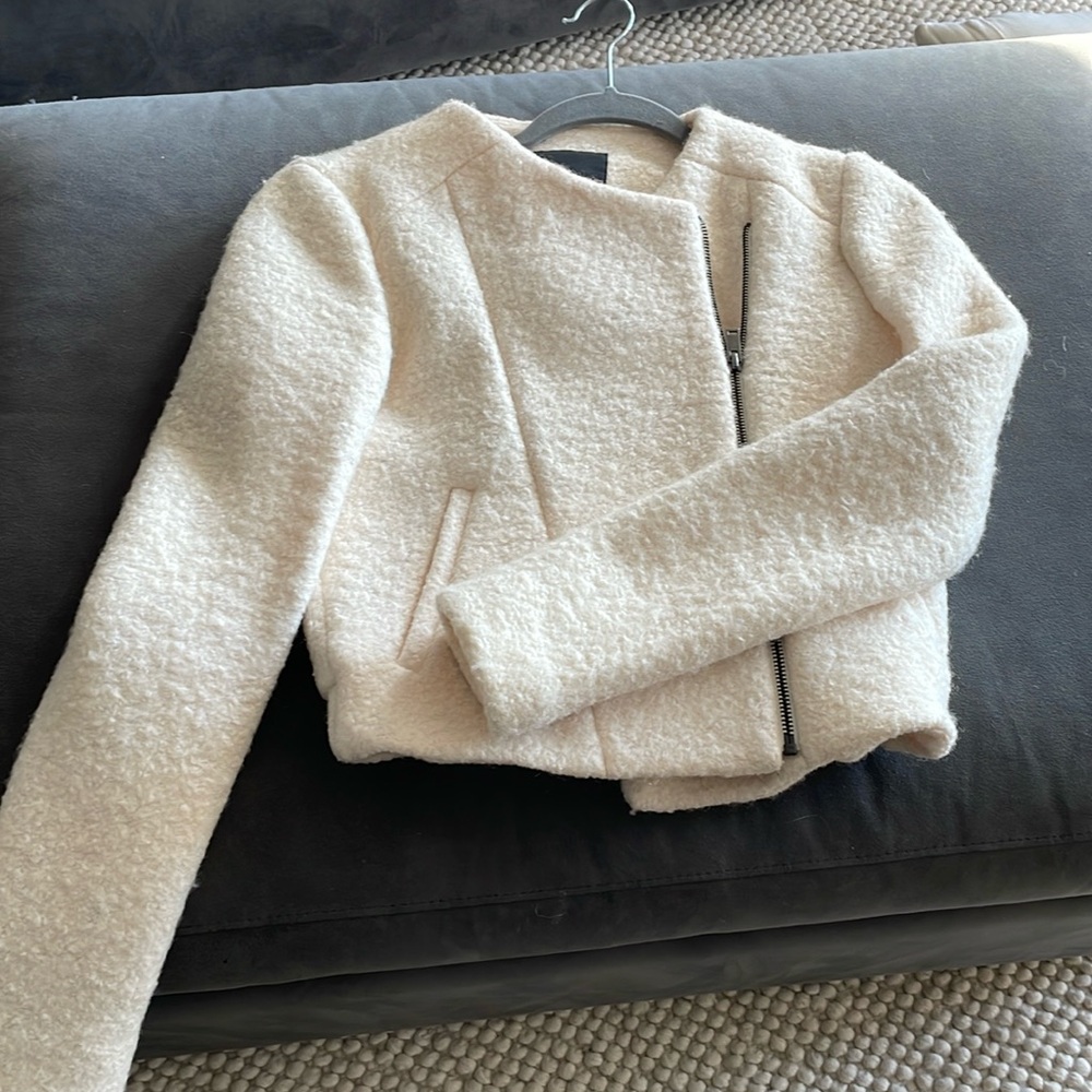 Boucle Wool Moto Jacket
